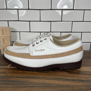 FootJoy Spikeless SoftJoys Women's Size 8 Golf Shoes White Leather Sneakers